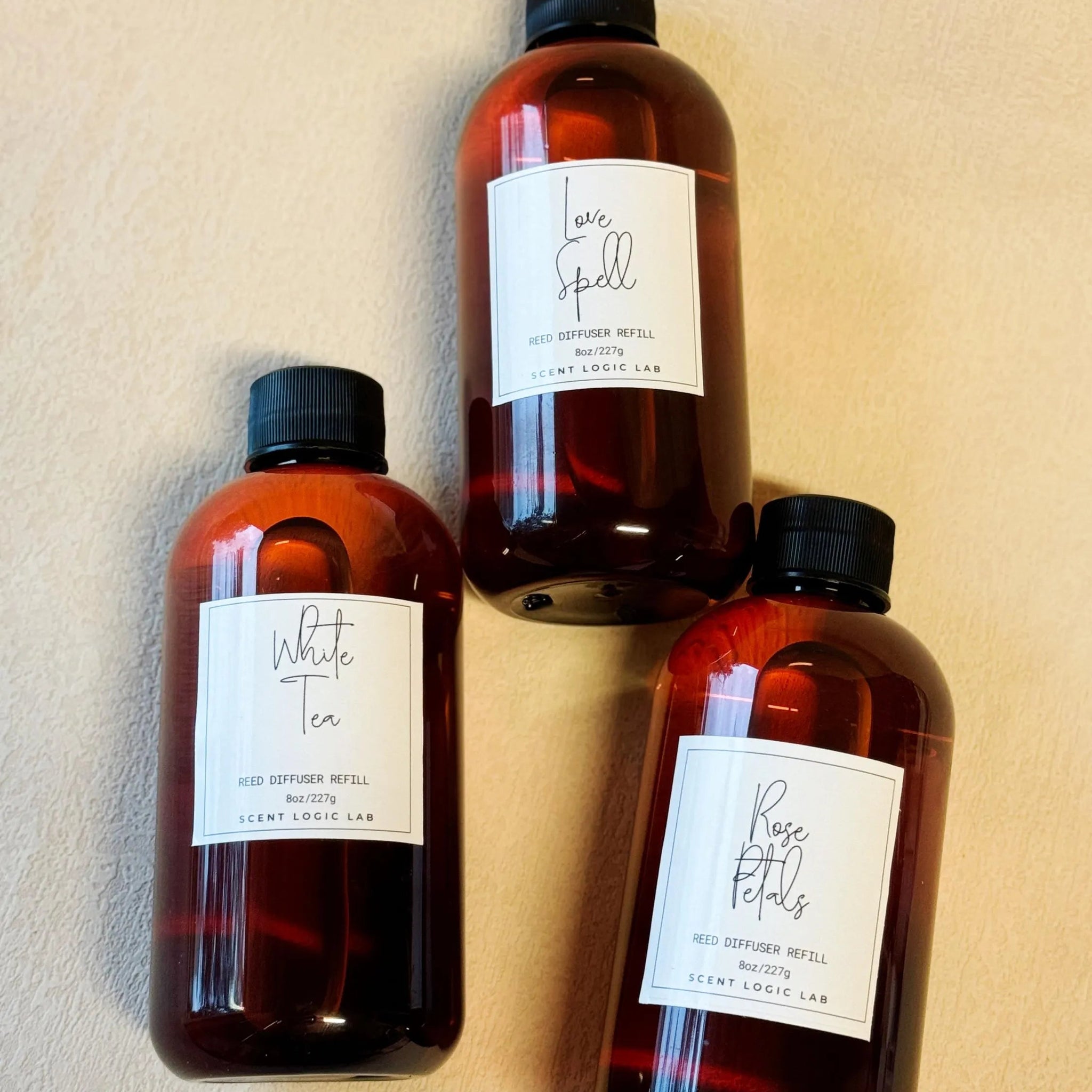 Reed Diffuser Refill – 8oz | Non-Toxic, Essential Oil Infused | 40+